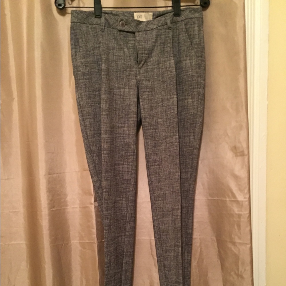 Black and white dress pants